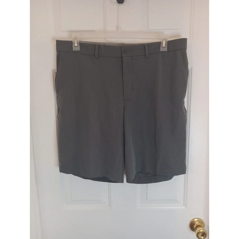 Nike Sweat Shorts Men's 38 Gray‎ Stretch Casual Athletic Swoosh Golf